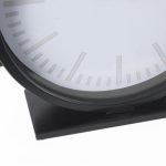 Marian 11.0L x 3.1W x 11.0H Black Studded Round Table Clock