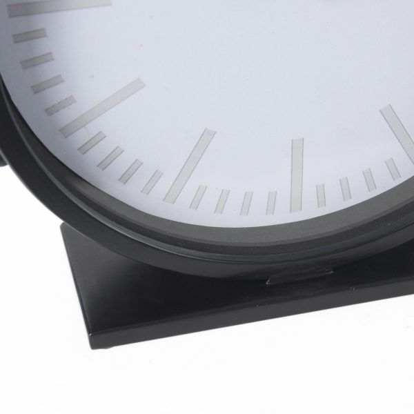 Marian 11.0L x 3.1W x 11.0H Black Studded Round Table Clock 10