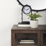 Marian 7.5L x 5.7W x 13.0H Black Studded Table Clock