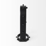 Marian 7.5L x 5.7W x 13.0H Black Studded Table Clock