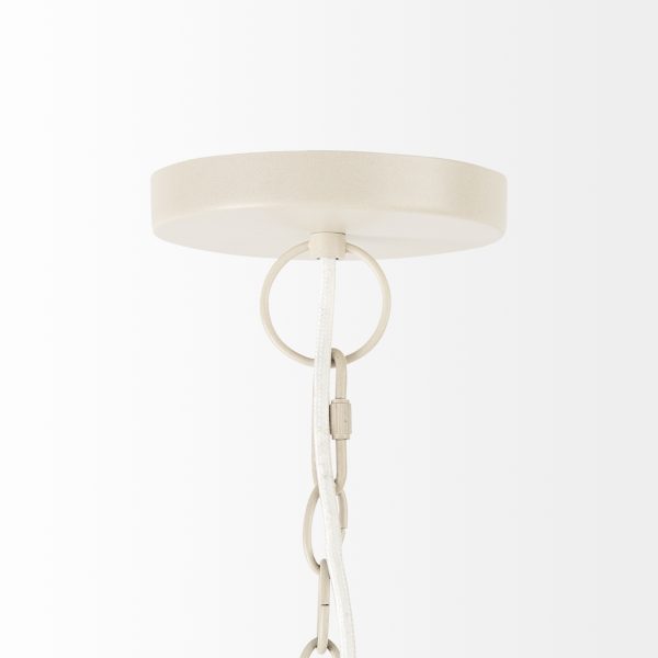 Marimba 40 L x 40 W x 24 H Natural Cane 6 Tier Chandelier 4