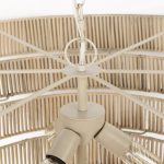 Marimba 40 L x 40 W x 24 H Natural Cane 6 Tier Chandelier