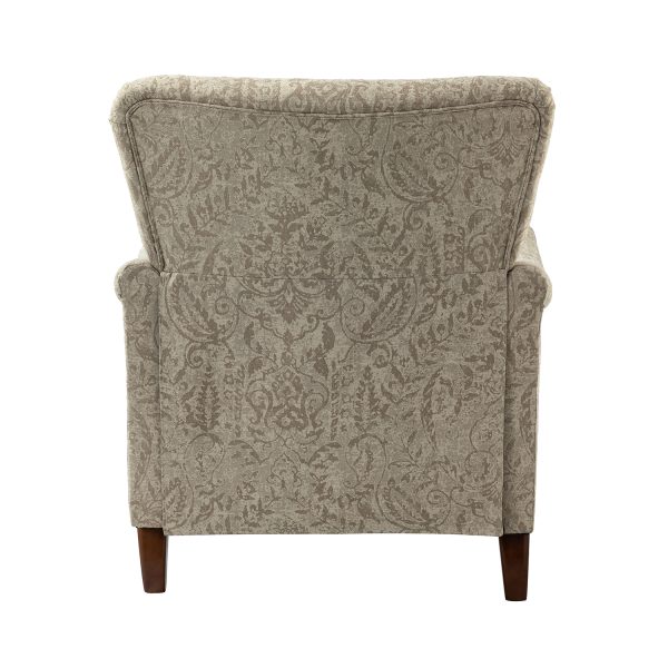 Marion Beige Floral Farmhouse Wingback Armchair 3