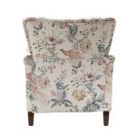 Marion Bird Farmhouse Wingback Accent Armchair