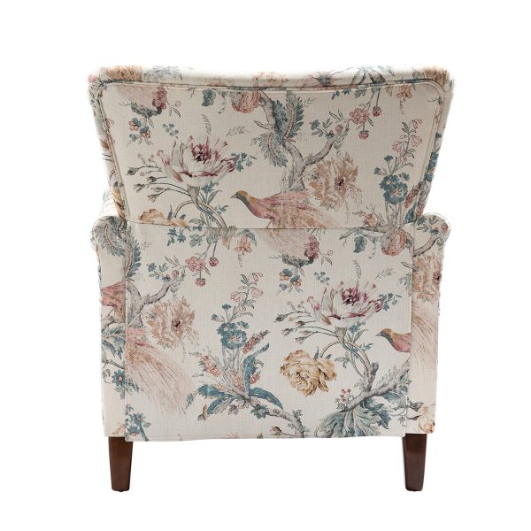 Marion Bird Farmhouse Wingback Accent Armchair 4