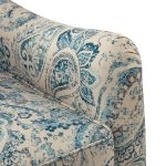 Marion Blue Floral Farmhouse Wingback Armchair 10 Marion Blue Floral Farmhouse Wingback Armchair