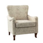 Marion Linen Floral Farmhouse Wingback Accent Armchair 7 Marion Linen Floral Farmhouse Wingback Accent Armchair