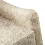 Marion Linen Floral Farmhouse Wingback Accent Armchair 10 Marion Linen Floral Farmhouse Wingback Accent Armchair