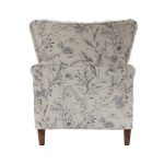 Marion Wildflower Floral Wingback Farmhouse Accent Armchair