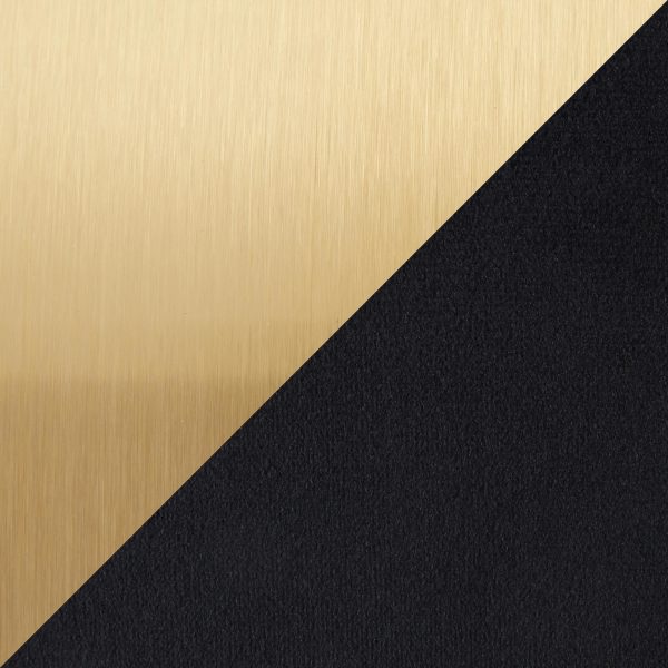Marla Black Velvet Gold Contemporary Nesting Ottomans 11
