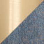 Marla Blue Fabric Gold Metal Nesting Ottomans Contemporary 20 Marla Blue Fabric Gold Metal Nesting Ottomans Contemporary