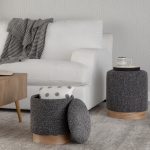 Marla Contemporary Black Fabric Nesting Ottoman Set Natural Wood 14 Marla Contemporary Black Fabric Nesting Ottoman Set Natural Wood