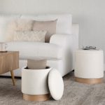 Marla Contemporary Cream Nesting Ottomans Natural Wood Base 11 Marla Contemporary Cream Nesting Ottomans Natural Wood Base