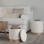 Marla Contemporary Cream Nesting Ottomans Natural Wood Base 14 Marla Contemporary Cream Nesting Ottomans Natural Wood Base