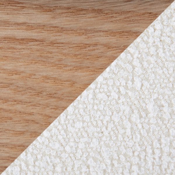 Marla Contemporary Cream Nesting Ottomans Natural Wood Base 9