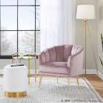 Marla Contemporary Cream Plush Fabric Nesting Ottomans Gold Base 15 Marla Contemporary Cream Plush Fabric Nesting Ottomans Gold Base