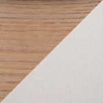 Marla Cream Fabric Natural Wood Contemporary Nesting Ottomans