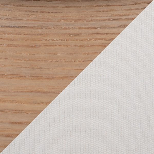 Marla Cream Fabric Natural Wood Contemporary Nesting Ottomans 9