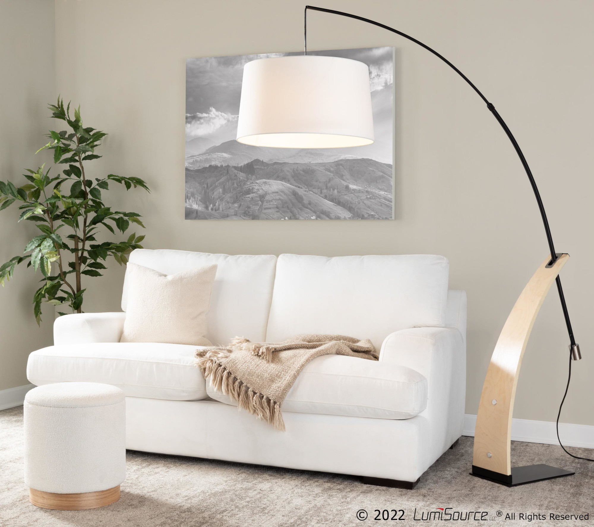 Marla Cream Fabric Natural Wood Contemporary Nesting Ottomans 1 Marla Cream Fabric Natural Wood Contemporary Nesting Ottomans