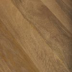 Marquisa 34.25L x 34.25W x 16.5H Small Brown Wood w/ Black Metal Coffee Table