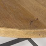 Marquisa Medium Brown Wood W/Black Metal Large Coffee Table