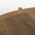 Marquisa Medium Brown Wood W/Black Metal Large Coffee Table