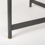 Marquisa Medium Brown Wood W/Black Metal Large Coffee Table