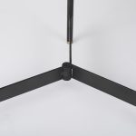Marquisa (Set of 2) 22.5L x 22.5W x 20.8H Light Brown Wood W/ Black Metal Base Nesting Side Tables