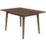 Walnut Mid-Century Solid Wood Rectangular Dining Table 47 Inch 5 Walnut Mid-Century Solid Wood Rectangular Dining Table 47 Inch
