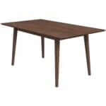 Walnut Solid Wood Mid-Century Rectangular Dining Table 63 Inch 8 Walnut Solid Wood Mid-Century Rectangular Dining Table 63 Inch
