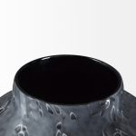 Masai Small Black Mottled Glass Vase