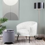 Mason 17-Inch Silver Velvet Contemporary Round Swivel Ottoman 9 Mason 17-Inch Silver Velvet Contemporary Round Swivel Ottoman
