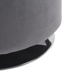 Mason 17-Inch Silver Velvet Contemporary Round Swivel Ottoman 15 Mason 17-Inch Silver Velvet Contemporary Round Swivel Ottoman