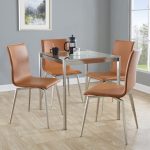 Mason Contemporary Camel Faux Leather Swivel Chairs (Set of 2)