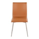 Mason Contemporary Camel Faux Leather Swivel Chairs (Set of 2)