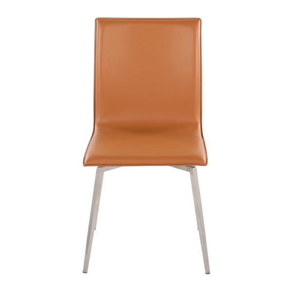 Mason Contemporary Camel Faux Leather Swivel Chairs Set of 2 8