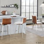 Mason Contemporary Swivel Accent Chairs Walnut White (Set of 2) 13 Mason Contemporary Swivel Accent Chairs Walnut White (Set of 2)