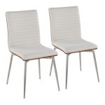 Mason Cream Swivel Contemporary Accent Chair (Set of 2)