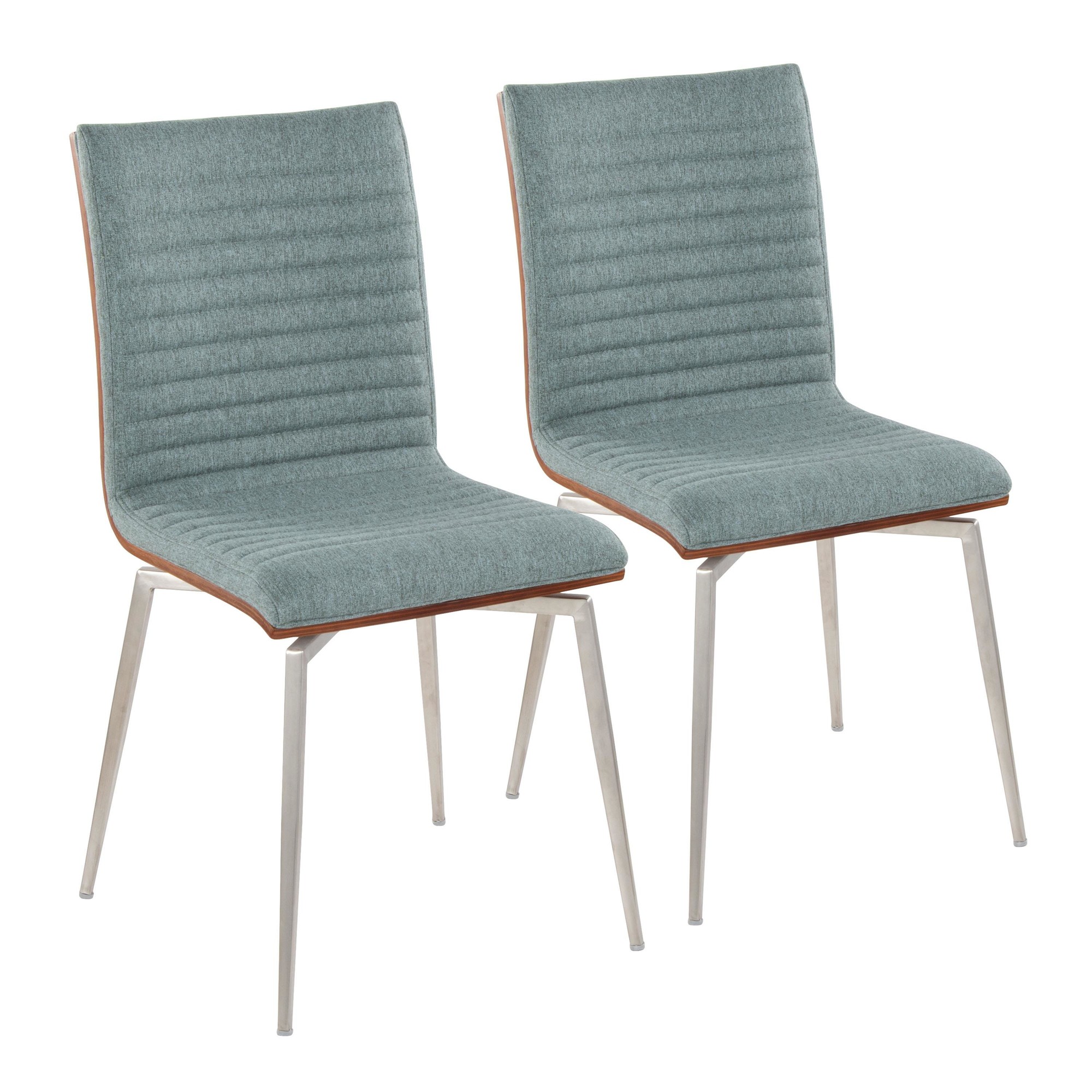 Mason Green Swivel Contemporary Accent Chairs (Set of 2) 3 Mason Green Swivel Contemporary Accent Chairs (Set of 2) - Image 3