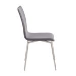 Mason Grey Faux Leather Swivel Contemporary Chair (Set of 2) 28 Mason Grey Faux Leather Swivel Contemporary Chair (Set of 2)