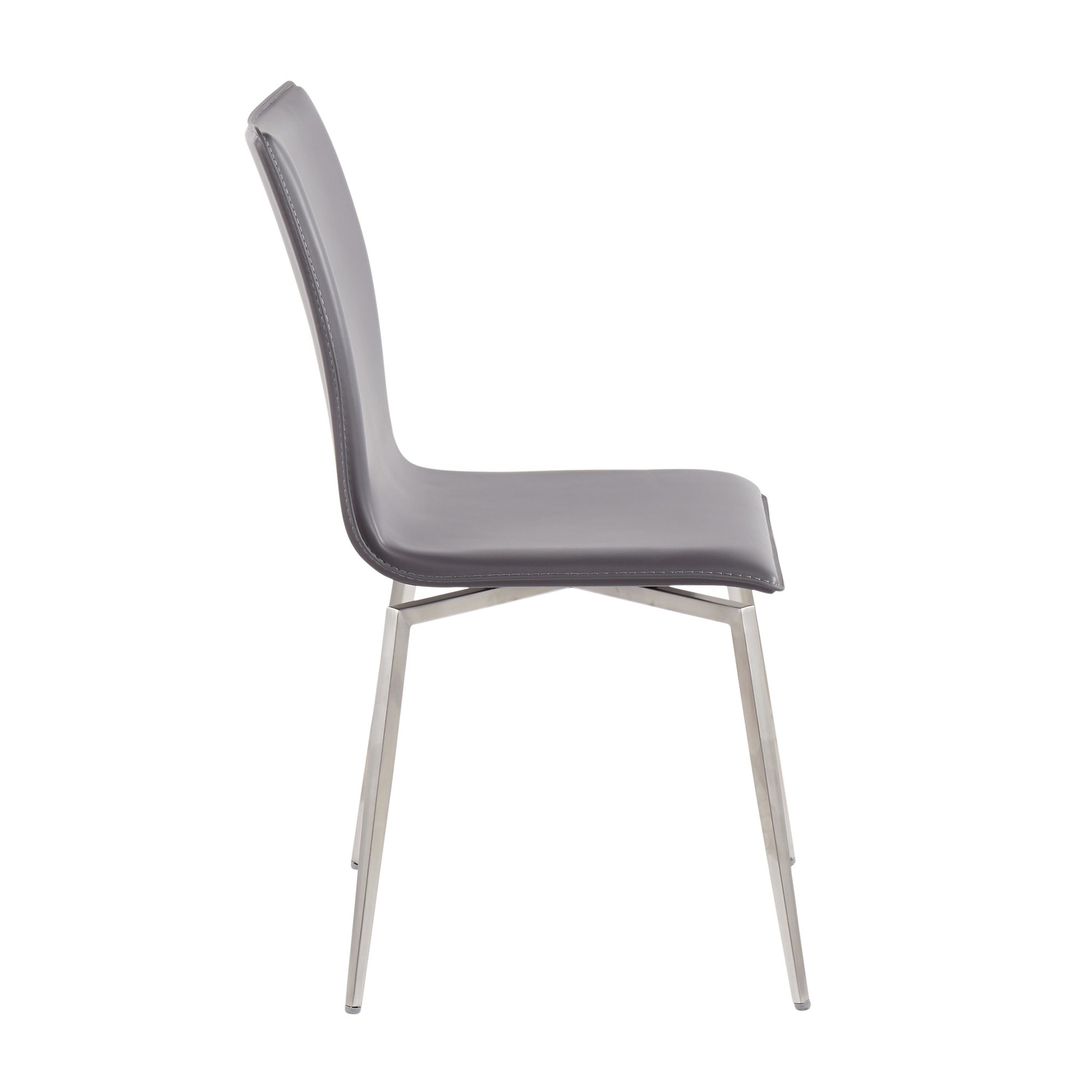 Mason Grey Faux Leather Swivel Contemporary Chair (Set of 2) 11 Mason Grey Faux Leather Swivel Contemporary Chair (Set of 2) - Image 11