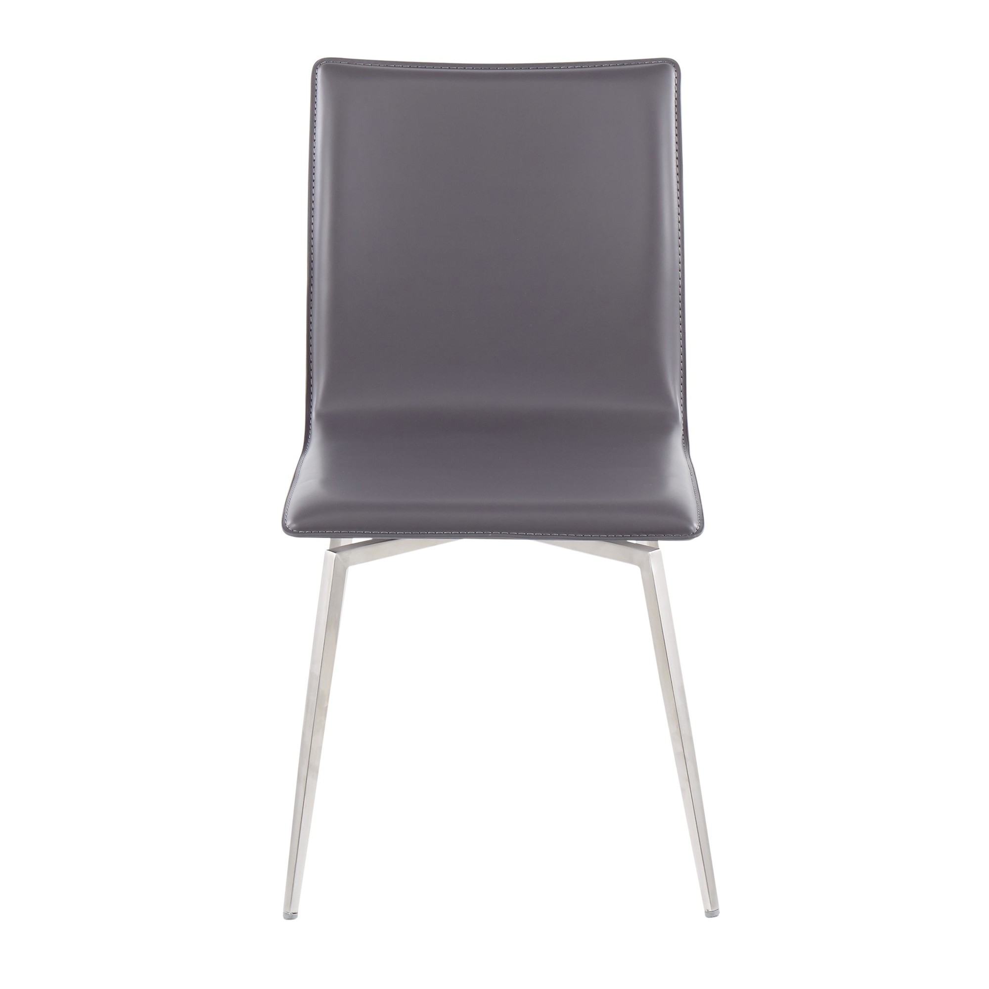 Mason Grey Faux Leather Swivel Contemporary Chair (Set of 2) 14 Mason Grey Faux Leather Swivel Contemporary Chair (Set of 2) - Image 14