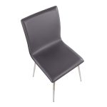 Mason Grey Faux Leather Swivel Contemporary Chair (Set of 2) 32 Mason Grey Faux Leather Swivel Contemporary Chair (Set of 2)