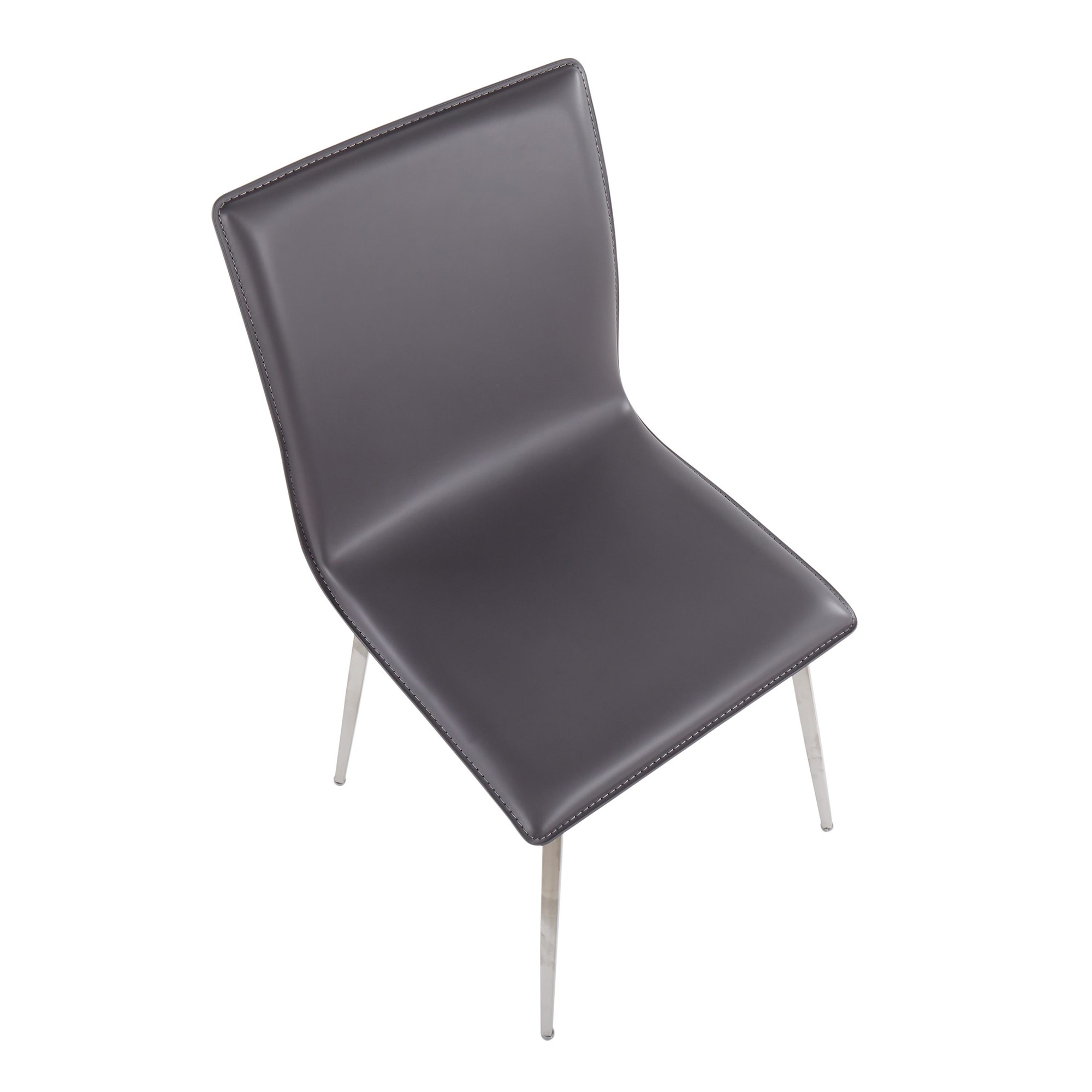 Mason Grey Faux Leather Swivel Contemporary Chair (Set of 2) 15 Mason Grey Faux Leather Swivel Contemporary Chair (Set of 2) - Image 15