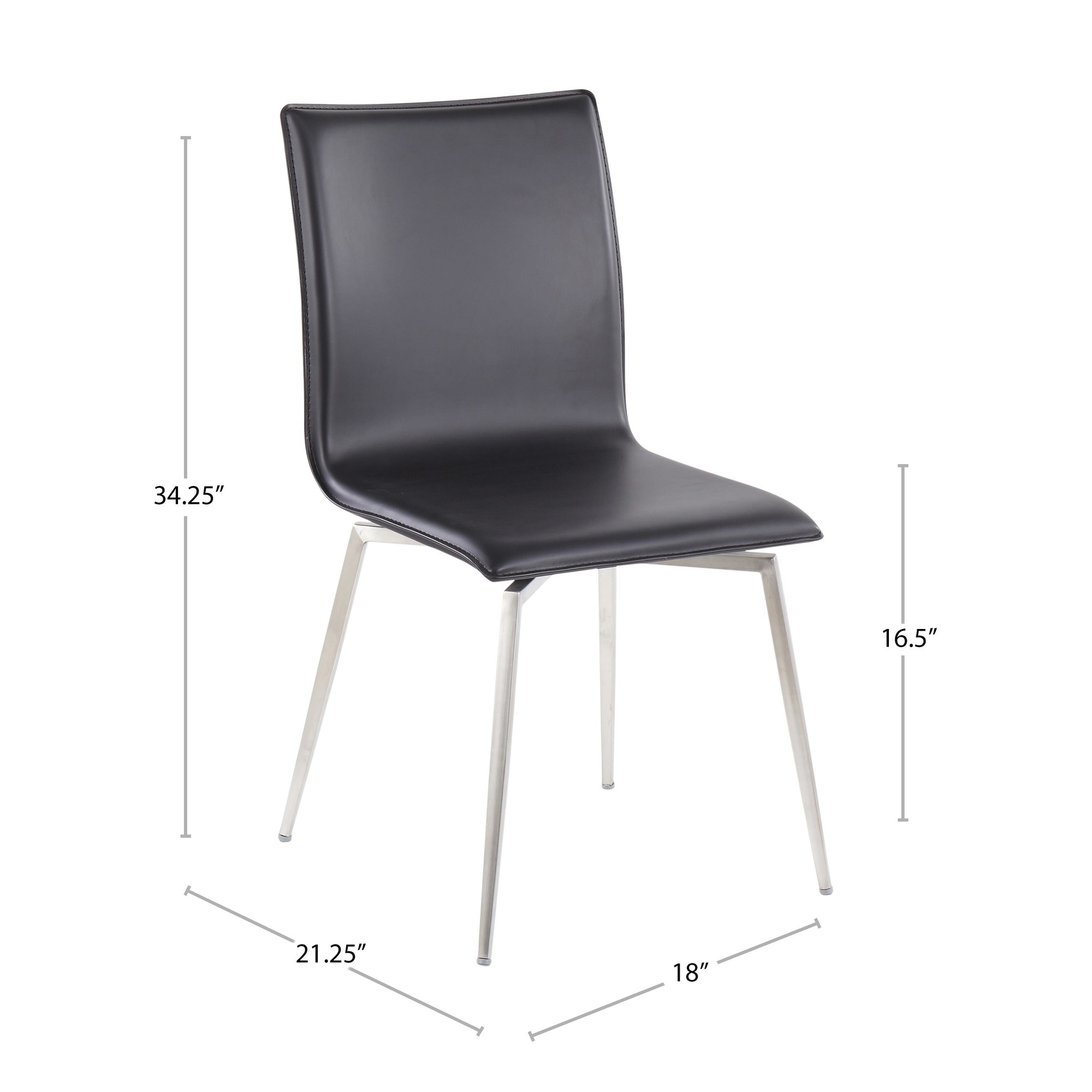 Mason Grey Faux Leather Swivel Contemporary Chair (Set of 2) 16 Mason Grey Faux Leather Swivel Contemporary Chair (Set of 2) - Image 16