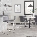 Mason Grey Faux Leather Swivel Contemporary Chair (Set of 2) 18 Mason Grey Faux Leather Swivel Contemporary Chair (Set of 2)