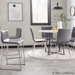 Mason Grey Faux Leather Swivel Contemporary Chair (Set of 2) 22 Mason Grey Faux Leather Swivel Contemporary Chair (Set of 2)