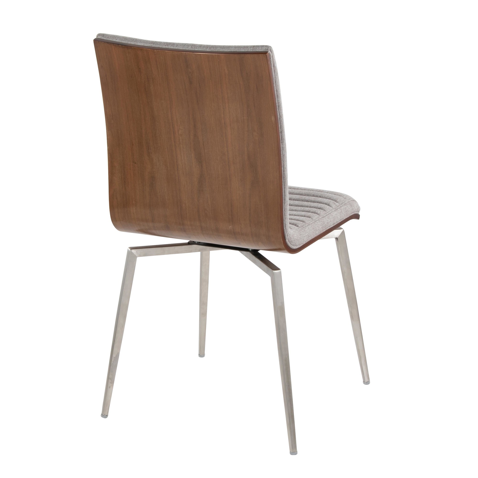Mason Grey Swivel Contemporary Accent Chair Pair (Set of 2) 6 Mason Grey Swivel Contemporary Accent Chair Pair (Set of 2) - Image 6