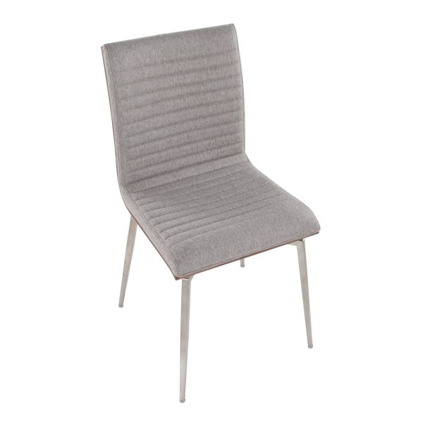 Mason Grey Swivel Contemporary Accent Chair Pair Set of 2 8