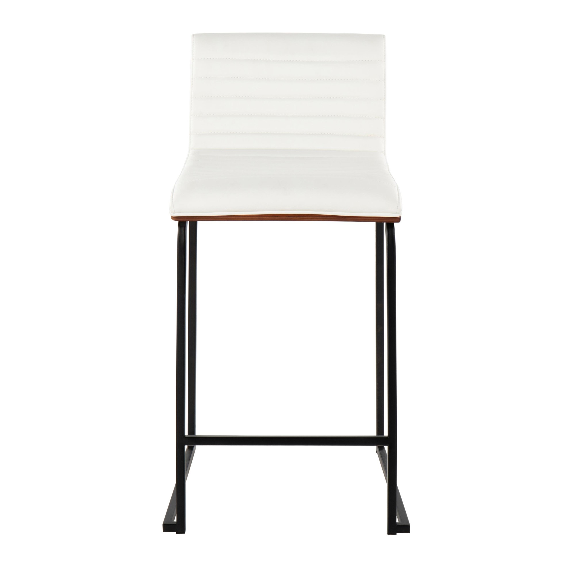 Mason Mara 26 Contemporary Black and White Counter Stools (Set of 2) 7 Mason Mara 26 Contemporary Black and White Counter Stools (Set of 2) - Image 7